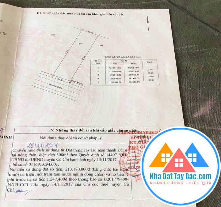 Sổ hồng riêng có 300m thổ cư Sổ hồng riêng có 300m thổ cư